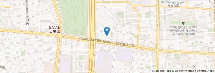 Mapa de ubicacion de 弘全牙醫 en تايوان, تايبيه الجديدة, تايبيه, 大安區.