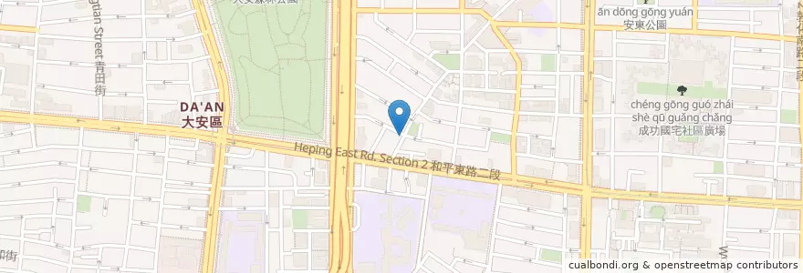 Mapa de ubicacion de 吉富早餐 en 타이완, 신베이 시, 타이베이시, 다안 구.