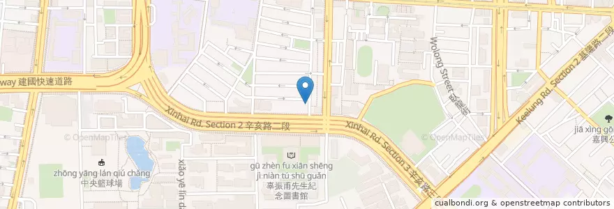 Mapa de ubicacion de 高和食堂 en 臺灣, 新北市, 臺北市, 大安區.