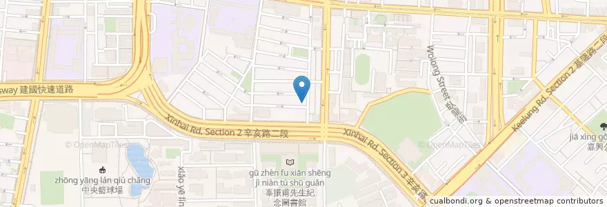 Mapa de ubicacion de 蔥燉牛肉麵 en Taiwan, Nuova Taipei, Taipei, 大安區.