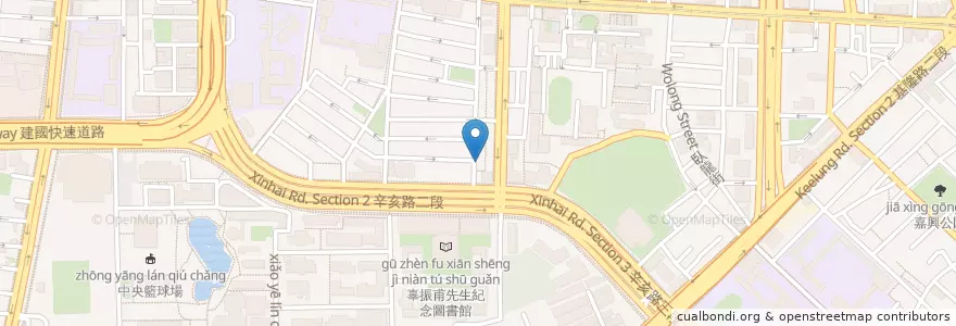 Mapa de ubicacion de 紫牛平價牛排 en Taiwan, 新北市, Taipei, 大安區.