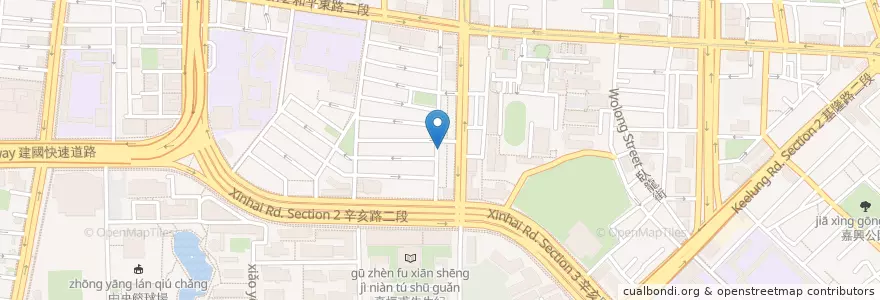 Mapa de ubicacion de 郭董麻辣牛肉麵 en تایوان, 新北市, تایپه, 大安區.