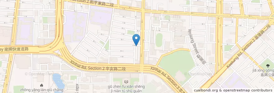 Mapa de ubicacion de 貞有緣素食 en 台湾, 新北市, 台北市, 大安区.