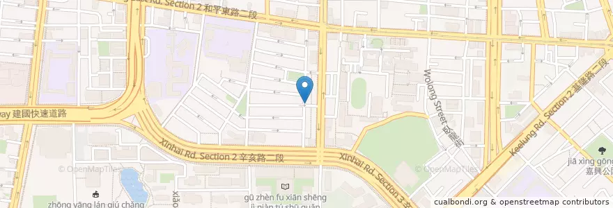 Mapa de ubicacion de 台南周記冰鎮滷味 en Taiwan, 新北市, Taipé, 大安區.