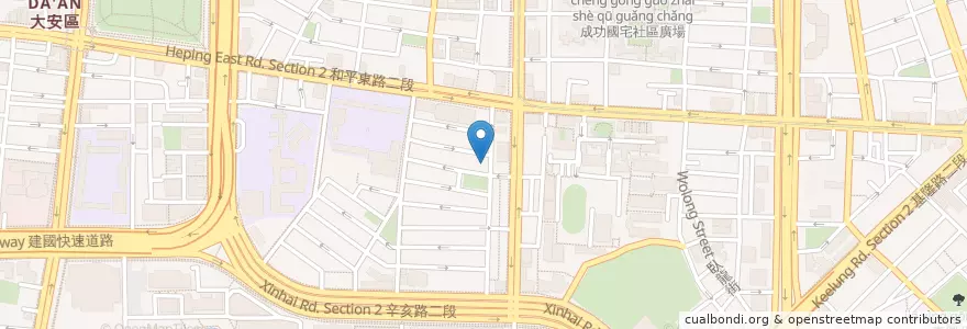 Mapa de ubicacion de Revo Cafe en Taiwan, New Taipei, Taipei, Da'an District.