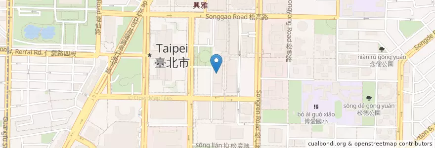Mapa de ubicacion de 老鼎旺 en Тайвань, Новый Тайбэй, Тайбэй, 信義區.