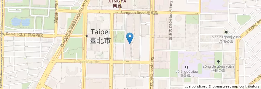 Mapa de ubicacion de 享‧香檳海鮮餐酒館 ChamBistro Diner and Bar en تايوان, تايبيه الجديدة, تايبيه, 信義區.