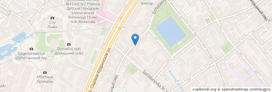 Mapa de ubicacion de Blanket & Ko en Russland, Föderationskreis Zentralrussland, Moskau, Zentraler Verwaltungsbezirk, Пресненский Район.