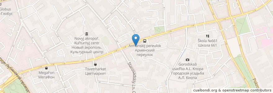 Mapa de ubicacion de Sesame en Rusland, Centraal Federaal District, Moskou, Центральный Административный Округ, Басманный Район.