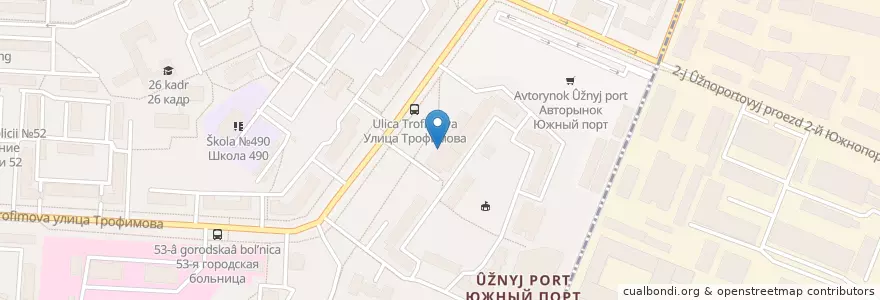 Mapa de ubicacion de Чайхана en Russie, District Fédéral Central, Moscou, Юго-Восточный Административный Округ, Район Печатники.