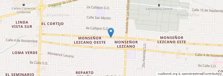 Mapa de ubicacion de Sara  Cyber en Никарагуа, Departamento De Managua, Managua (Municipio).