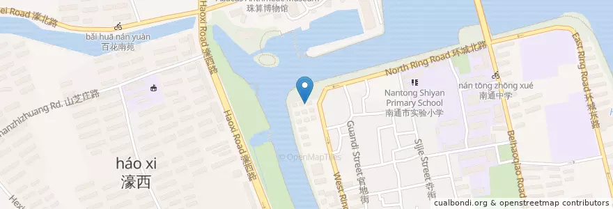 Mapa de ubicacion de 和平桥街道 en China, 南通市, 崇川区, 和平桥街道.