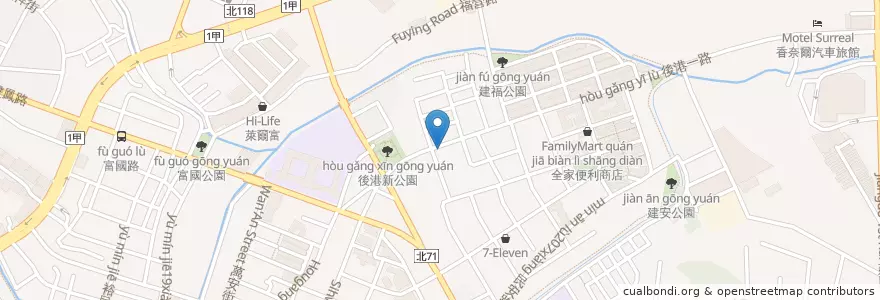Mapa de ubicacion de 兩披索 en Tayvan, 新北市, 新莊區.