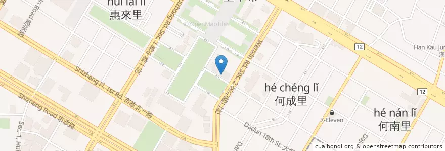 Mapa de ubicacion de 樂雅樂 en Taiwan, Taichung.