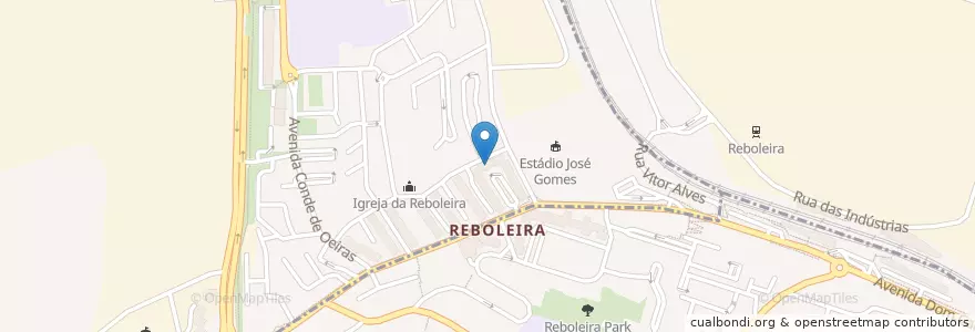 Mapa de ubicacion de Farmácia São Jorge en 포르투갈, Área Metropolitana De Lisboa, Lisboa, Grande Lisboa, Amadora, Venteira.