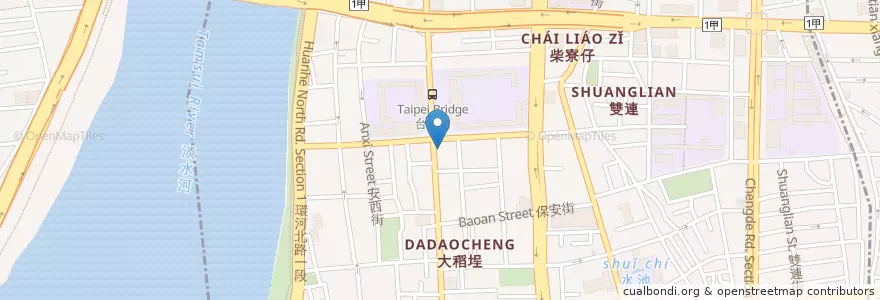 Mapa de ubicacion de 延平四面佛 en Tayvan, 新北市, Taipei, 大同區.