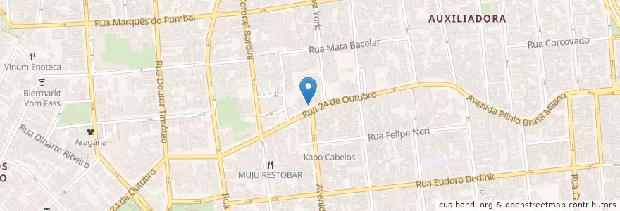 Mapa de ubicacion de Restaurante Sevilla Garden en Brasil, Região Sul, Rio Grande Do Sul, Região Metropolitana De Porto Alegre, Região Geográfica Intermediária De Porto Alegre, Região Geográfica Imediata De Porto Alegre, Porto Alegre.