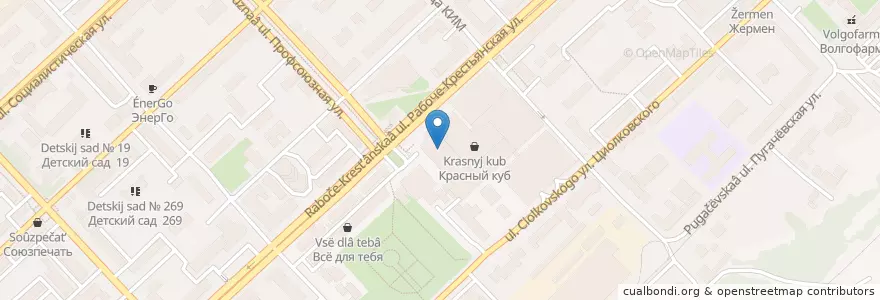Mapa de ubicacion de ИП Левонян Роман Хажакович "Шаурма есть" en Rusia, Южный Федеральный Округ, Volgogrado, Городской Округ Волгоград.