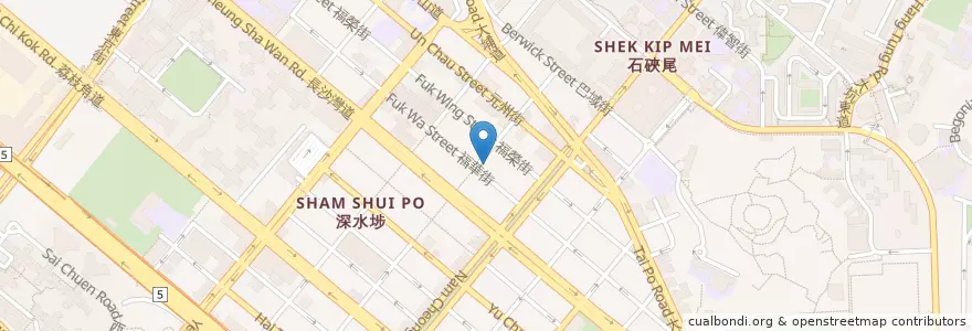 Mapa de ubicacion de Boku no Ramen en 中国, 广东省, 香港 Hong Kong, 九龍 Kowloon, 新界 New Territories, 深水埗區 Sham Shui Po District.