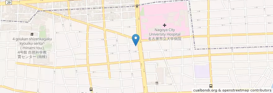 Mapa de ubicacion de 吉野家 en 日本, 愛知県, 名古屋市, 瑞穂区.