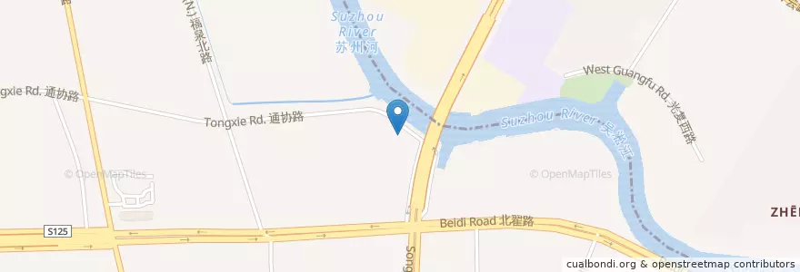 Mapa de ubicacion de 胖大酥士鸡馆 en 中国, 上海市, 长宁区.