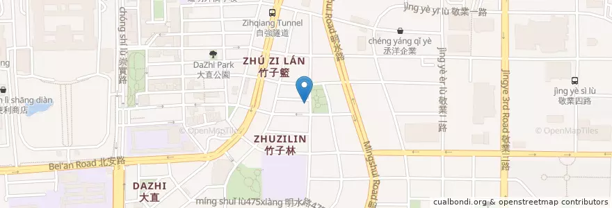 Mapa de ubicacion de 大直衛理堂 en Taïwan, Nouveau Taipei, Taipei, District De Zhongshan.