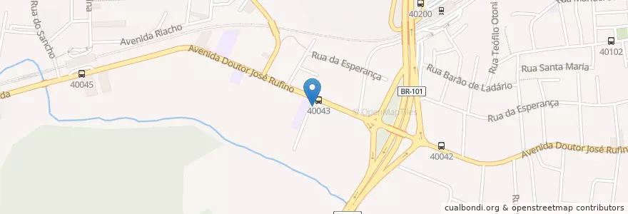 Mapa de ubicacion de Escola Alberto Torres en 巴西, 东北部, 伯南布哥, Região Geográgica Imediata Do Recife, Região Geográfica Intermediária Do Recife, Região Metropolitana Do Recife, 累西腓.