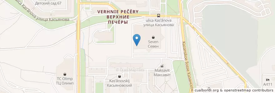 Mapa de ubicacion de Отделение связи №603005 en ロシア, 沿ヴォルガ連邦管区, ニジニ・ノヴゴロド州, ニジニ・ノヴゴロド管区.