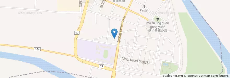 Mapa de ubicacion de 北港鎮安宮 en Taiwan, Taiwan Province, Chiayi County.