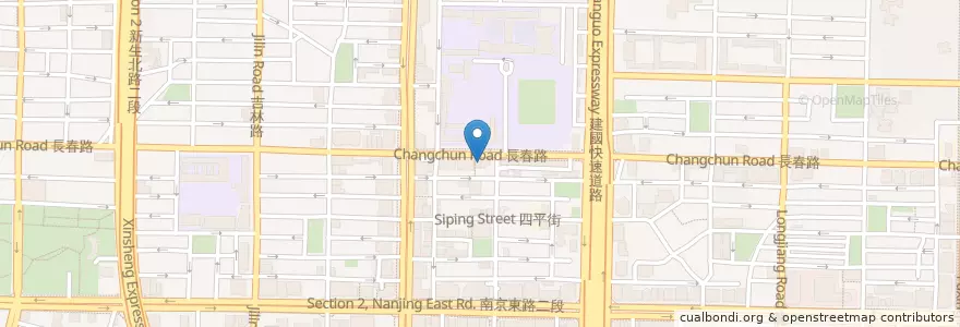 Mapa de ubicacion de 小憩睡眠咖啡館 en 臺灣, 新北市, 臺北市, 中山區.