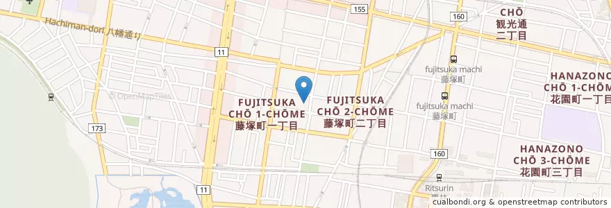 Mapa de ubicacion de 高松藤塚郵便局 en 일본, 가가와현, 高松市.