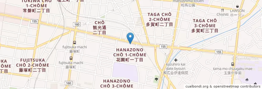 Mapa de ubicacion de 高松花園町郵便局 en 日本, 香川県, 高松市.