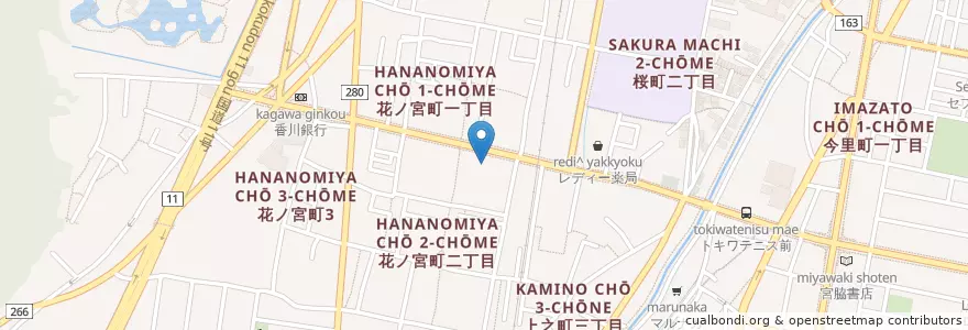 Mapa de ubicacion de 雇用・能力開発機構香川センター en Japão, 香川県, 高松市.