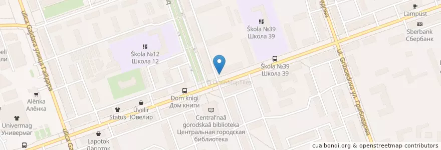 Mapa de ubicacion de МосОблБанк en 俄罗斯/俄羅斯, Приволжский Федеральный Округ, 下诺夫哥罗德州, Городской Округ Дзержинск.
