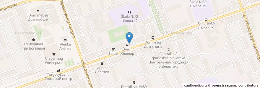 Mapa de ubicacion de Блин-бар en 俄罗斯/俄羅斯, Приволжский Федеральный Округ, 下诺夫哥罗德州, Городской Округ Дзержинск.