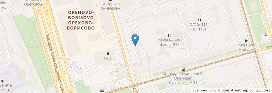 Mapa de ubicacion de Invitro en 러시아, Центральный Федеральный Округ, Москва, Южный Административный Округ.