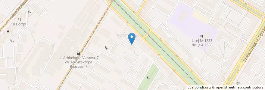 Mapa de ubicacion de СДЭК en Rússia, Distrito Federal Central, Москва, Юго-Западный Административный Округ, Район Черёмушки.