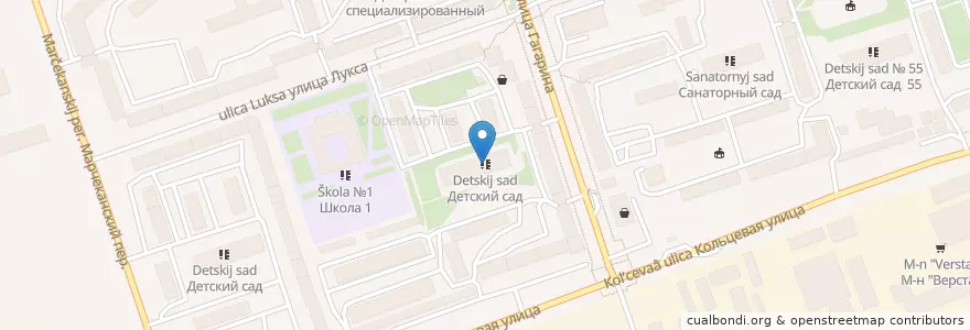 Mapa de ubicacion de Детский сад 58 en ロシア, 極東連邦管区, マガダン州, マガダン管区.