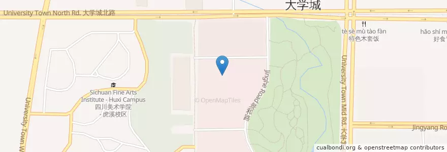Mapa de ubicacion de 保利熙街影城 en 중국, 충칭시, 重庆市中心, 沙坪坝区.