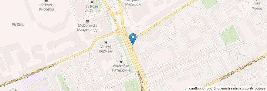 Mapa de ubicacion de Дом рф en Russia, Northwestern Federal District, Leningrad Oblast, Saint Petersburg, Кировский Район, Нарвский Округ.