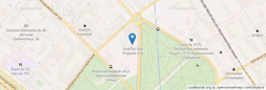 Mapa de ubicacion de Усадьба Спа en Russie, District Fédéral Central, Moscou, Северный Административный Округ, Район Аэропорт.