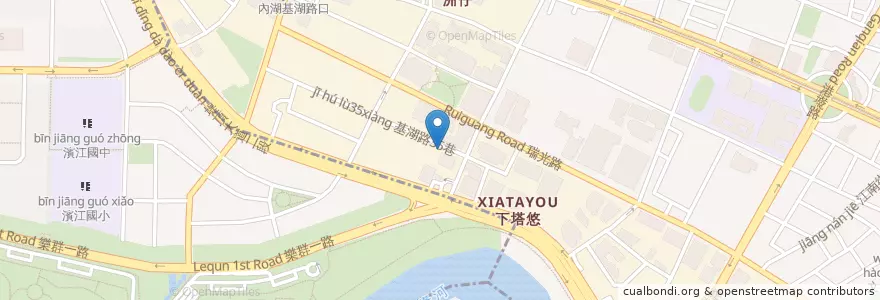 Mapa de ubicacion de 洲子里福德廟 en Taïwan, Nouveau Taipei, Taipei, District De Neihu.