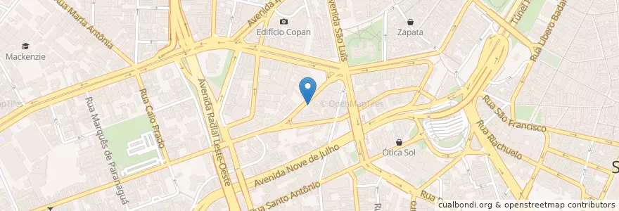 Mapa de ubicacion de Restaurante Marajá en Бразилия, Юго-Восточный Регион, Сан-Паулу, Região Geográfica Intermediária De São Paulo, Região Metropolitana De São Paulo, Região Imediata De São Paulo, Сан-Паулу.