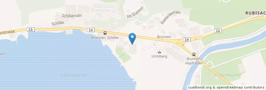 Mapa de ubicacion de Senn Brunnen AG en Zwitserland, Schwyz, Schwyz, Ingenbohl.