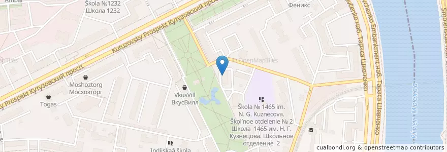 Mapa de ubicacion de Divine en Rusia, Distrito Federal Central, Москва, Район Дорогомилово.