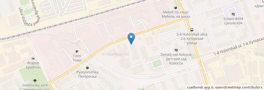 Mapa de ubicacion de Всероссийское общество слепых en Russia, Central Federal District, Moscow, Northern Administrative Okrug, Savyolovsky District.