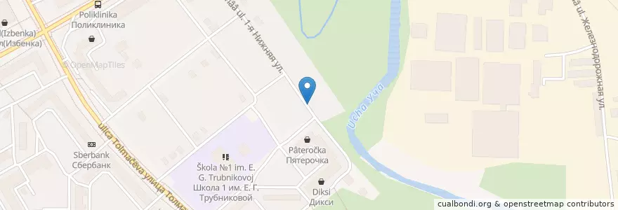 Mapa de ubicacion de Доставка еды «Русская печка» en Russie, District Fédéral Central, Oblast De Moscou, Городской Округ Ивантеевка.