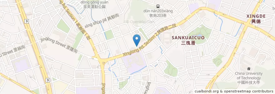 Mapa de ubicacion de 舒博威藥局 en 타이완, 신베이 시, 타이베이시, 원산 구.