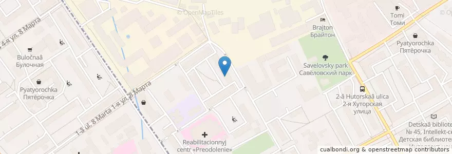 Mapa de ubicacion de Участковый пункт полиции №48 en Rusia, Distrito Federal Central, Москва, Северный Административный Округ, Савёловский Район.
