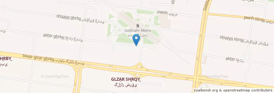 Mapa de ubicacion de تاکسی به میدان حصارک en Irão, استان البرز, شهرستان کرج, بخش مرکزی شهرستان کرج, کرج.